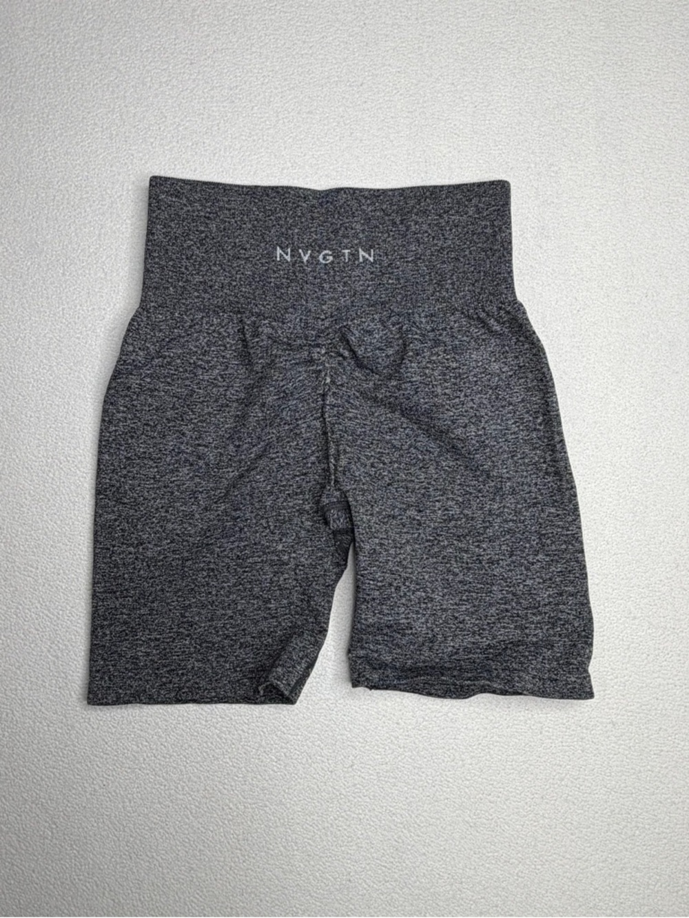 NVGTN Black Speckled Scrunch Seamless Shorts - Picture 3 of 9